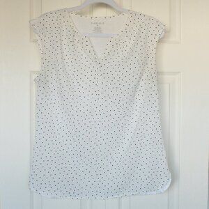Van Heusen white and black dots tank size Medium
